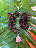 Garnet & Rhodochrosite necklace set