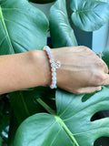 Rose Quartz & Sterling silver bracelet