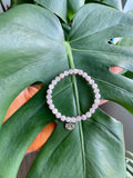 Rose Quartz & Sterling silver bracelet