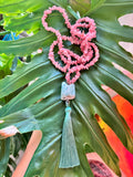 Rhodochrosite & Blue Aragonite necklace