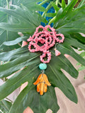 Rhodochrosite & Amazonite necklace