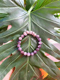 Rough Ruby & Chevron Amethyst bracelet