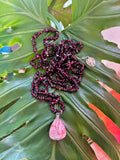 Garnet & Rhodochrosite necklace set