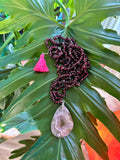 Auralite 23 and Garnet necklace set