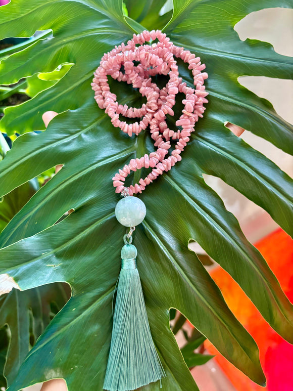 Rhodochrosite & Fluorite necklace