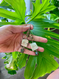 Sunstone - Blue Aragonite - Labradorite Earrings