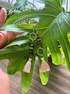 Turquoise and Hematite Earrings