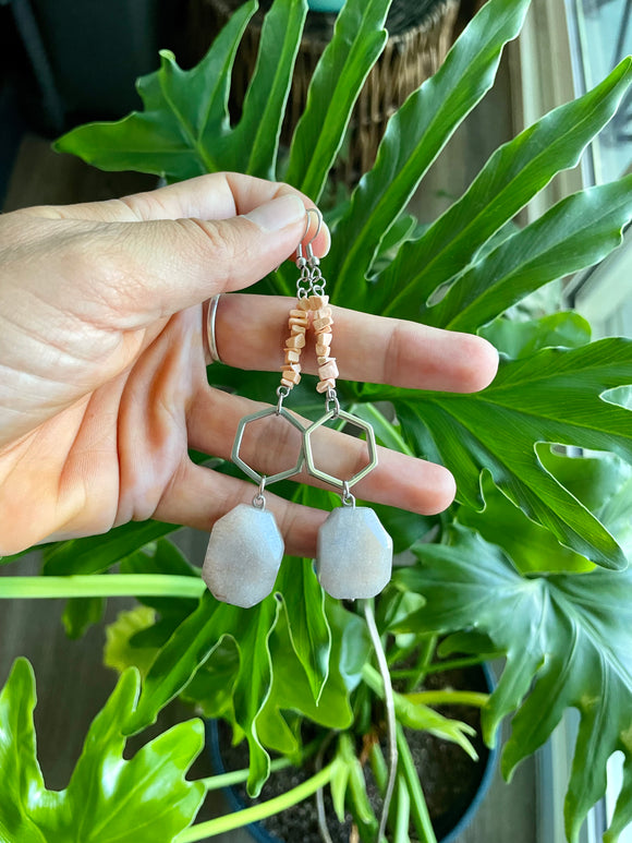 Quartz & Jasper Earrings