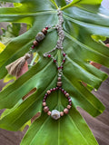 Labradorite - Hematite - Garnet necklace