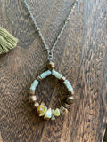 Sunstone - Hematite - Labradorite necklace