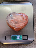 Peach Moonstone heart