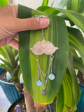 Rose Quartz Lotus necklace