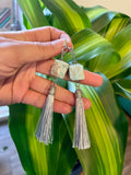 Blue Aragonite earrings