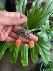 Orange Aventurine Earrings