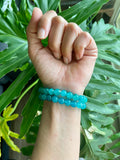 Amazonite and Aventurine bracelets