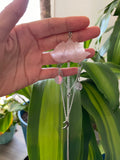 Rose Quartz Lotus necklace