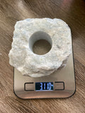 Blue Calcite Tea light Holder