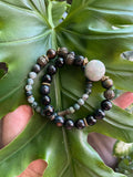 Jasper ~ Tigers eye ~ Agate ~ Obsidian bracelet