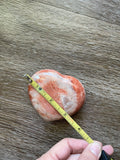 Peach Moonstone heart