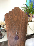 Fluorite & Red Ruby Necklace