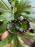 Jasper ~ Tigers eye ~ Agate ~ Obsidian bracelet