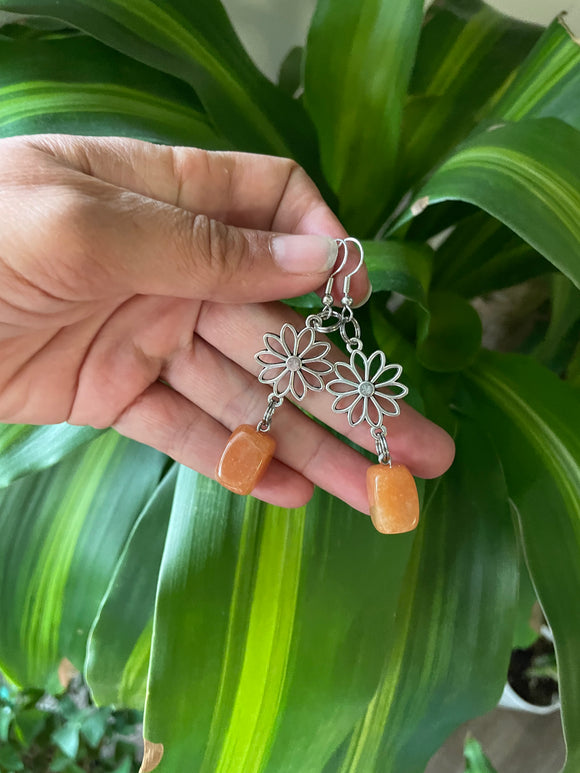 Orange Aventurine Earrings