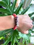 Ruby - Agate - Jasper bracelet