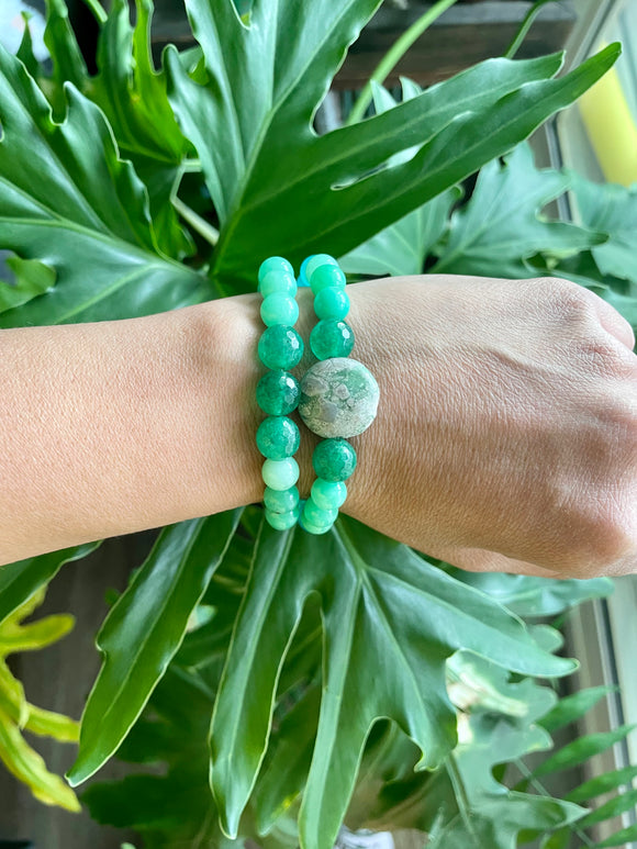 Jasper - Aventurine - Amazonite bracelet set