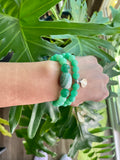 Agate and Aventurine bracelet set