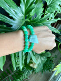 Blue Aragonite & Green Aventurine Bracelets