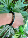 Obsidian and Agate Bracelet