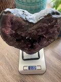 Amethyst Heart Specimen (on metal stand)