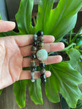 Jasper ~ Tigers eye ~ Agate ~ Obsidian bracelet