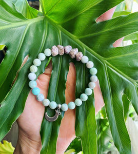 Rough Ruby & Amazonite bracelet