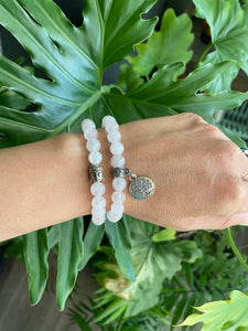 Rose Quartz bracelet set