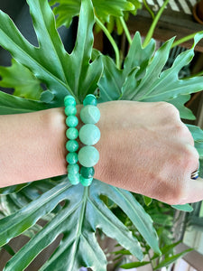 Green Aventurine bracelet set