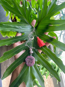 Fluorite & Red Ruby Necklace