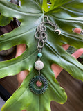 Amazonite & Jasper Tree of life necklace