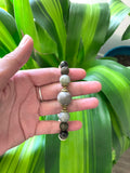 Coral Fossil ~ Labradorite ~ Tigers eye ~ Agate bracelet