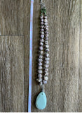 Rough Ruby & Amazonite necklace