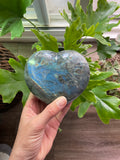 Polished Labradorite Heart