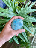 Blue Apatite Palmstone