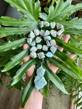 Blue Aragonite & Larimar Necklace