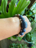 Lapis Lazuli ~ Agate ~ Labradorite ~ Tiger’s Eye bracelet