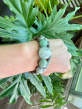 Fluorite - Aventurine - Labradorite Jasper bracelet set