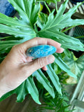 Blue Apatite Palmstone