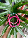 Green Aventurine and Agate bracelets