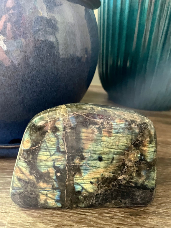 Polished Labradorite cutbase