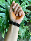 Obsidian and Tigers Eye bracelet set