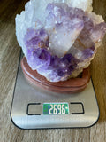 Amethyst on wooden stand